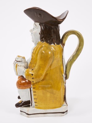 Lot 6 - Prattware Toby jug, circa 1800