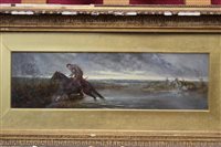 Lot 1108 - Ernest Crofts (1847 - 1911), oil on panel -...