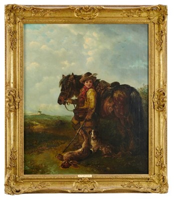 Lot 1119 - Edward Smythe (1810-1899) oil on canvas - The Young Sportsman, signed, 61cm x 51cm, in gilt frame