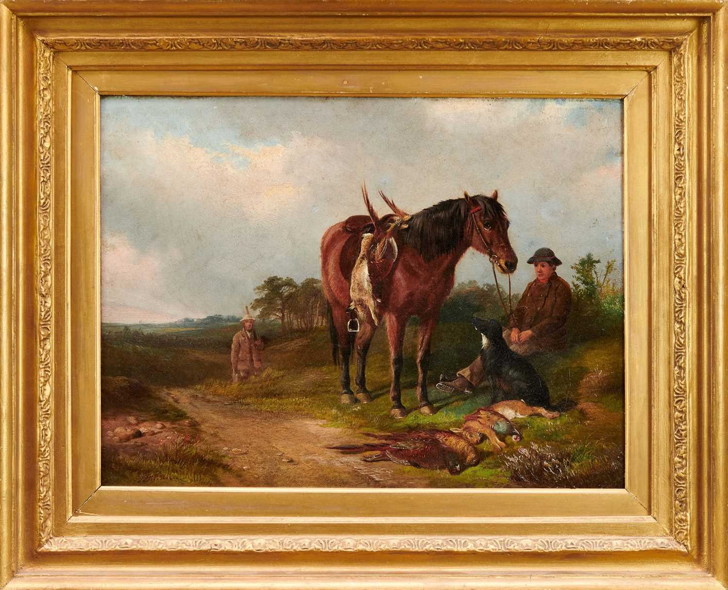 Lot 976 - John Duvall (1816-1892) oil on canvas - The Sportsman's Bag, signed, 38cm x 51cm