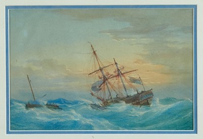 Lot 1259 - Pair of William Joy storm and calm