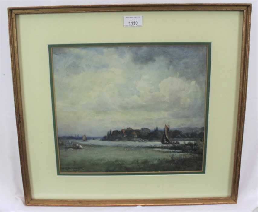 Lot 1150 - William Kay Blacklock (1872-1922) watercolour - Walberswick, signed and dated 1905