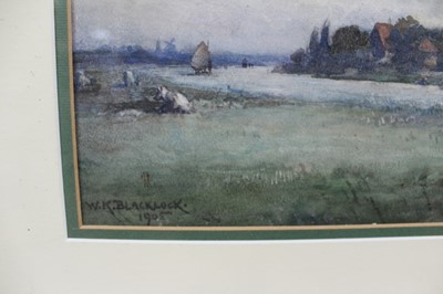 Lot 1150 - William Kay Blacklock (1872-1922) watercolour - Walberswick, signed and dated 1905