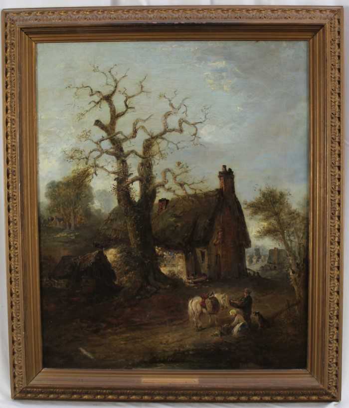 Lot 1149 - Edward Robert Smythe (1810-1899) oil on canvas - The Pedlar, signed