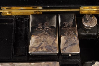 Lot 248 - Fine quality Victorian ladies brass bound Coromandel dressing case by Jenner & Knewstub