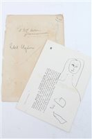 Lot 1116 - *Robert Colquhoun (1914 - 1962), pen sketch -...