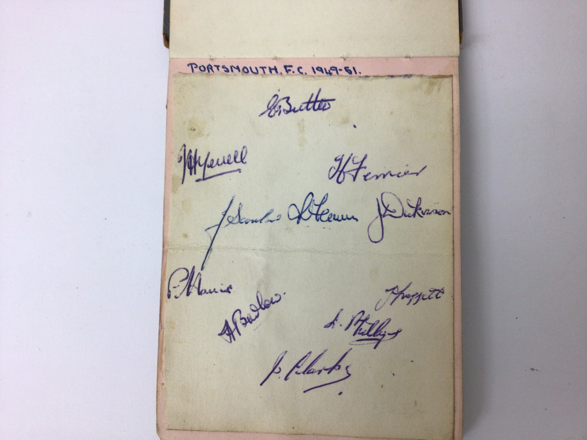 Lot 1416 1940s Football autograph book including