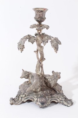 Lot 242 - Victorian silver plated  table centre centre  base