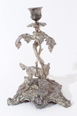 Lot 242 - Victorian silver plated  table centre centre  base