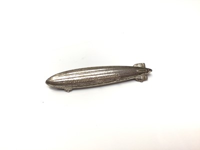 Lot 44 - Early 20th century 9ct gold RAF sweetheart brooch and a rare Hindenburg Zeplin brooch