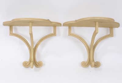 Lot 854 - A pair of vintage Colefax and Fowler wall brackets. Provenance; From a commission for Lord and Lady David Cholmondeley