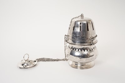 Lot 268 - 18th century thurible possibly Jacques Ladouille Liège C. 1770.