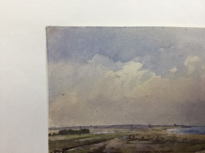 Lot 1211 - Thomas Churchyard (1798-1865) watercolour - At Aldeburgh, inscribed to paper backing mount, 10cm x 12.5cm, unframed