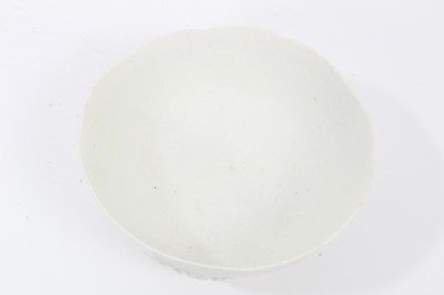 Lot 96 - A Bow round bowl, applied with prunus, circa 1754-55