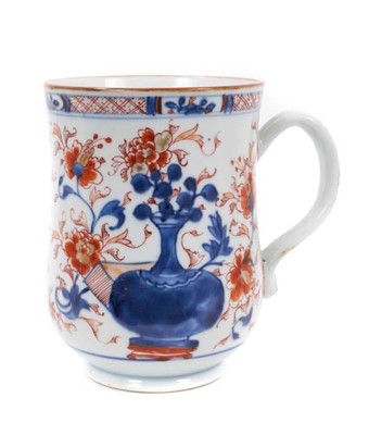 Lot 184 - A Chinese Imari large baluster shaped mug, circa 1750