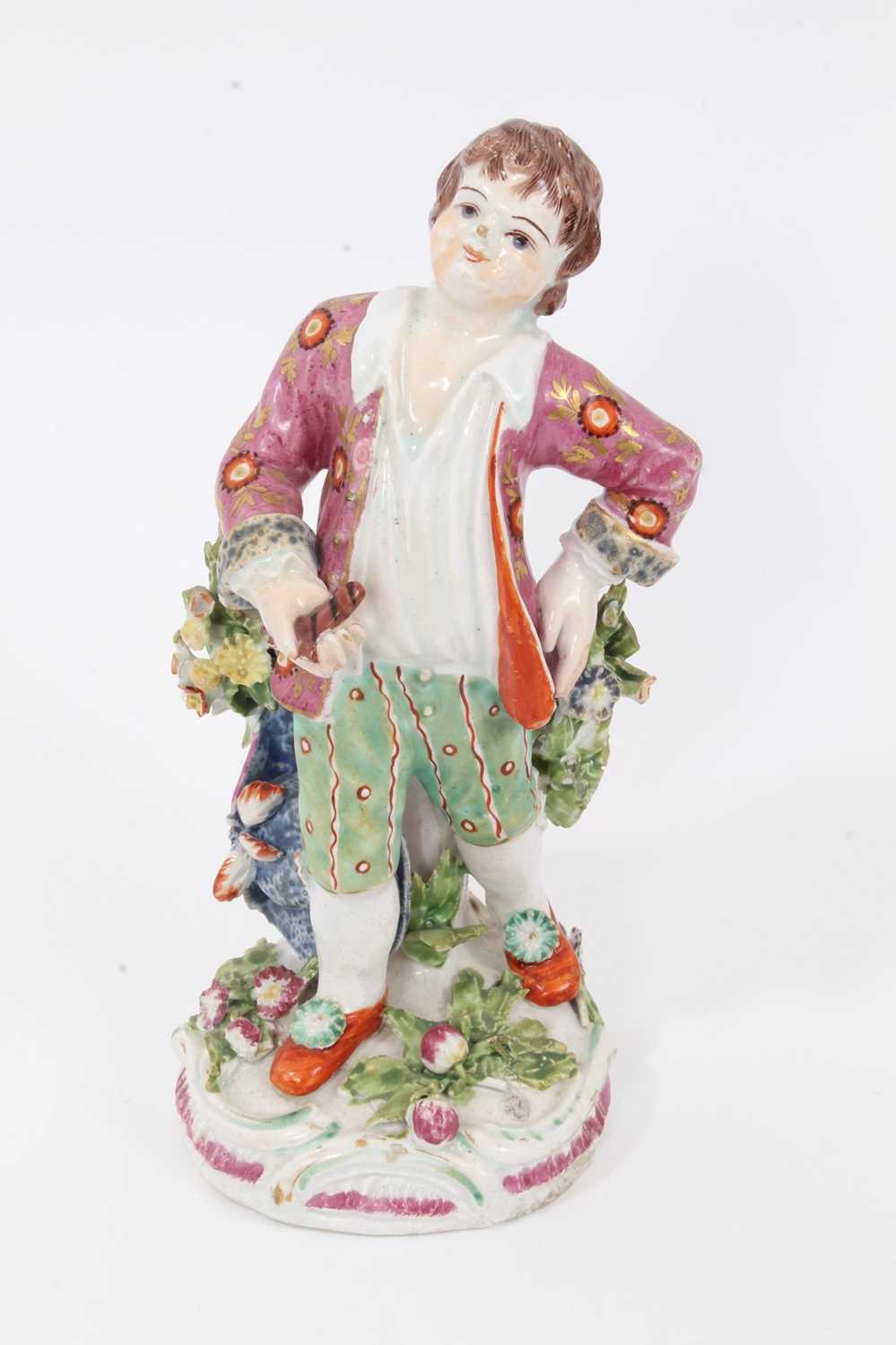 Lot 104 - A Bow figure of young boy, circa 1765