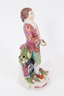 Lot 104 - A Bow figure of young boy, circa 1765