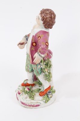 Lot 143 - A Bow figure of young boy, circa 1765