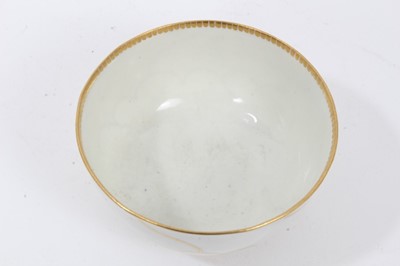 Lot 111 - A Worcester large 'Queens' pattern tea bowl and saucer, circa 1770