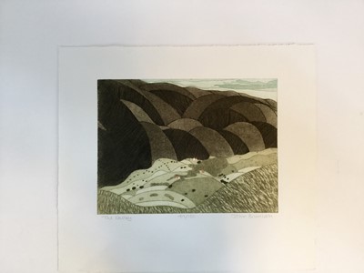 Lot 1190 - *John Brunsdon (1933-2014) four etchings - 'Framlingham Castle and Church', signed and numbered 42/75