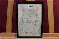 Lot 1140 - Louis Wain (1860 - 1939), pencil sketch - a...