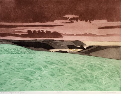 Lot 1191 - *John Brunsdon (1933-2014) three etchings - 'Evening Light on the Gower'