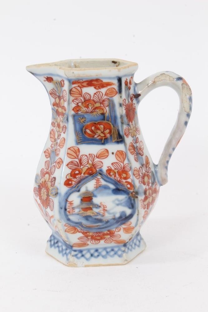 Lot 116 18th century Chinese Imari jug and saucer