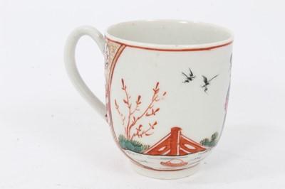 Lot 125 - A Liverpool coffee cup, painted in Chinese style, circa 1770. Exhibited. Northern Ceramics Society Exhibition, 1993, number 124