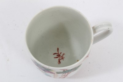 Lot 125 - A Liverpool coffee cup, painted in Chinese style, circa 1770. Exhibited. Northern Ceramics Society Exhibition, 1993, number 124