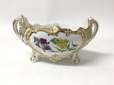 Lot 187 - A Spode two handled bowl, decorated with botanical specimens