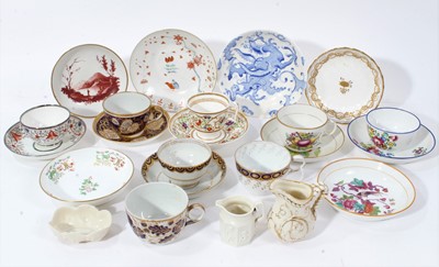 Lot 195 - A 'Factory Z' tea bowl and saucer, with silver lustre, and other items