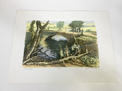 Lot 1202 - Ewan Cameron (b.1962) group of signed prints - 'The White Cat', numbered 18/20, 11.5cm x 10cm, 'The Street', 3/35, 30cm x 23cm, 'The Cart', 7/75, 27 x 21cm, 'The Courtyard', 9/75, 27cm x 21cm, 'Mar...