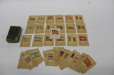 Lot 1538 - A box containing Kensitas silk flag cigarette cards
