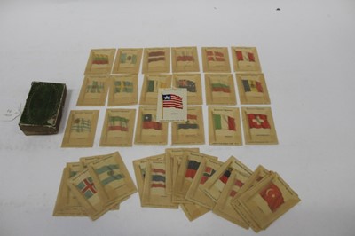 Lot 369 - A box containing Kensitas silk flag cigarette cards