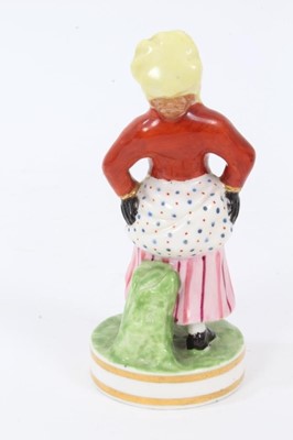 Lot 162 - A Derby figure of  Billy Waters, circa 1820, and a Derby (King Street Works) figure of African Sall, circa 1880