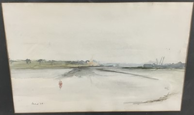 Lot 233 - Heard (20th century) watercolour - Essex river view, signed and dated '68, in glazed frame