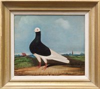 Lot 1155 - Pair 19th century Naive School oils on canvas -...