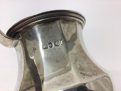 Lot 88 - William IV silver faceted mug
