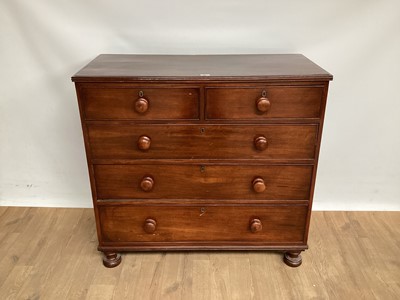 Lot 1025 - Victorian mahogany chest of drawers