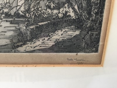 Lot 57 - Freda Marston (1895-1949), pair of pencil signed etchings