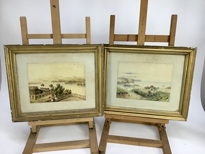 Lot 103 - Pair of 19th century Indian School watercolours ,25cm x 18cm in glazed frames