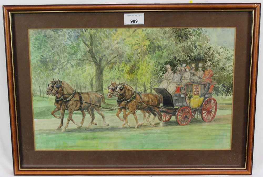 Lot 989 - D. J. Smith set of four watercolours