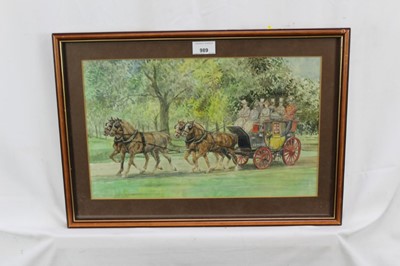 Lot 989 - D. J. Smith set of four watercolours