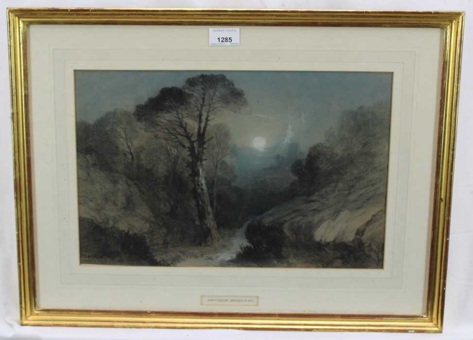 Lot 1285 - Henry Bright pencil and charcoal