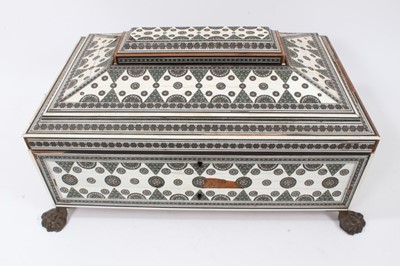 Lot 710 - Large 19th century Anglo-Indian casket