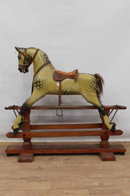 Lot 1500 - Good Victorian rocking horse by Whiteleys