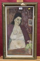 Lot 1181 - Charles William Farley (1892 - 1976), pastel -...