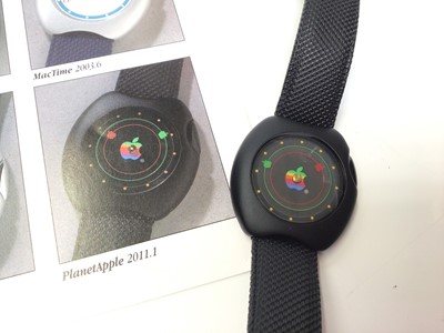 Lot 83 - Vintage Planet Apple 2011.1 Apple Watch, circa 2002, in original box with booklet