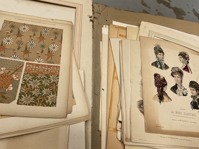 Lot 32 - Folder of unframed 18th / 19th century prints, architectural drawings and posters