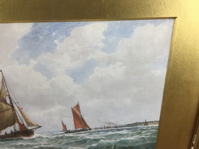 Lot 138 - George Stanfield Walters (1838-1924) watercolour - On the Thames off Leigh